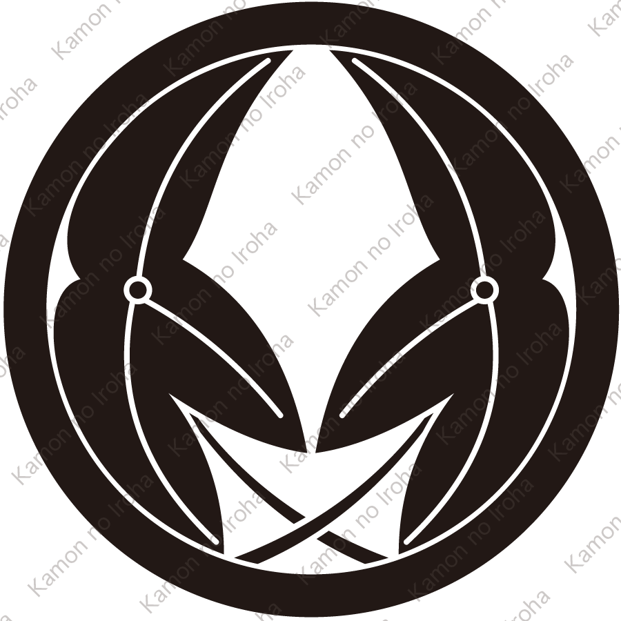 丸に抱き葉沢瀉紋