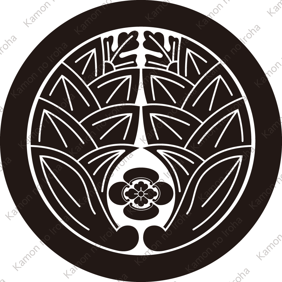 丸に抱き茗荷に木瓜紋