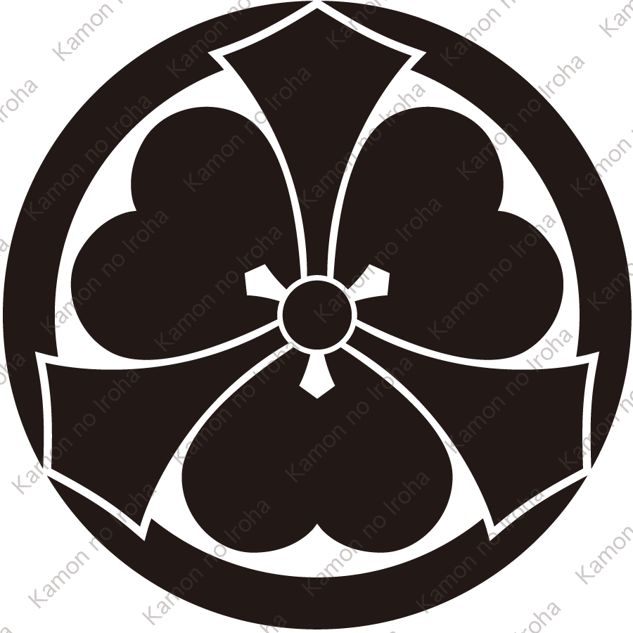 丸に出剣片喰紋