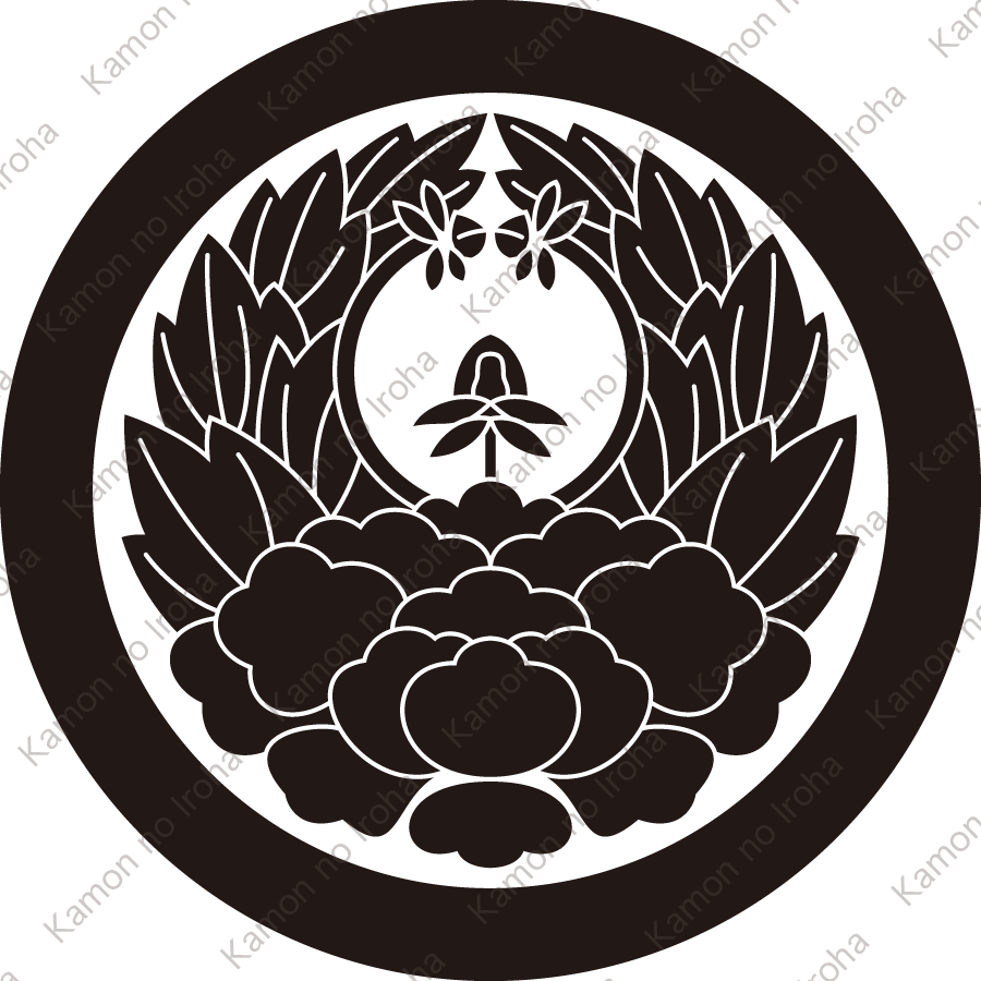 丸に浮線牡丹紋