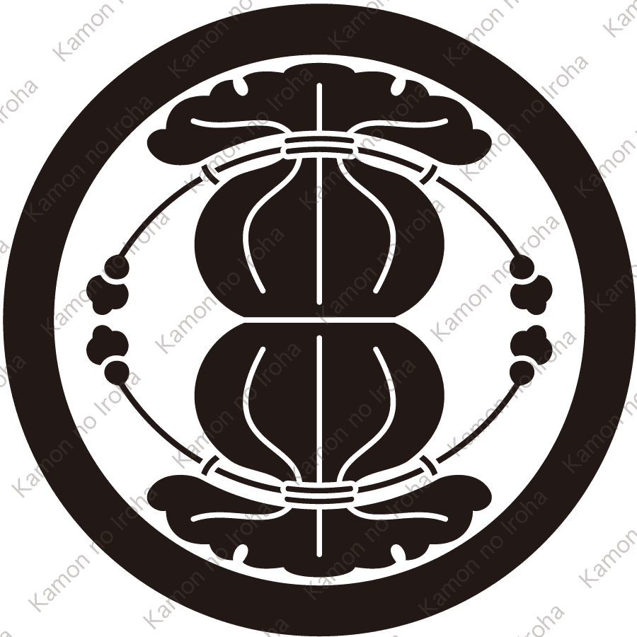 丸に二つ袋紋
