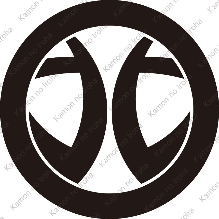 丸に二つ鎌紋