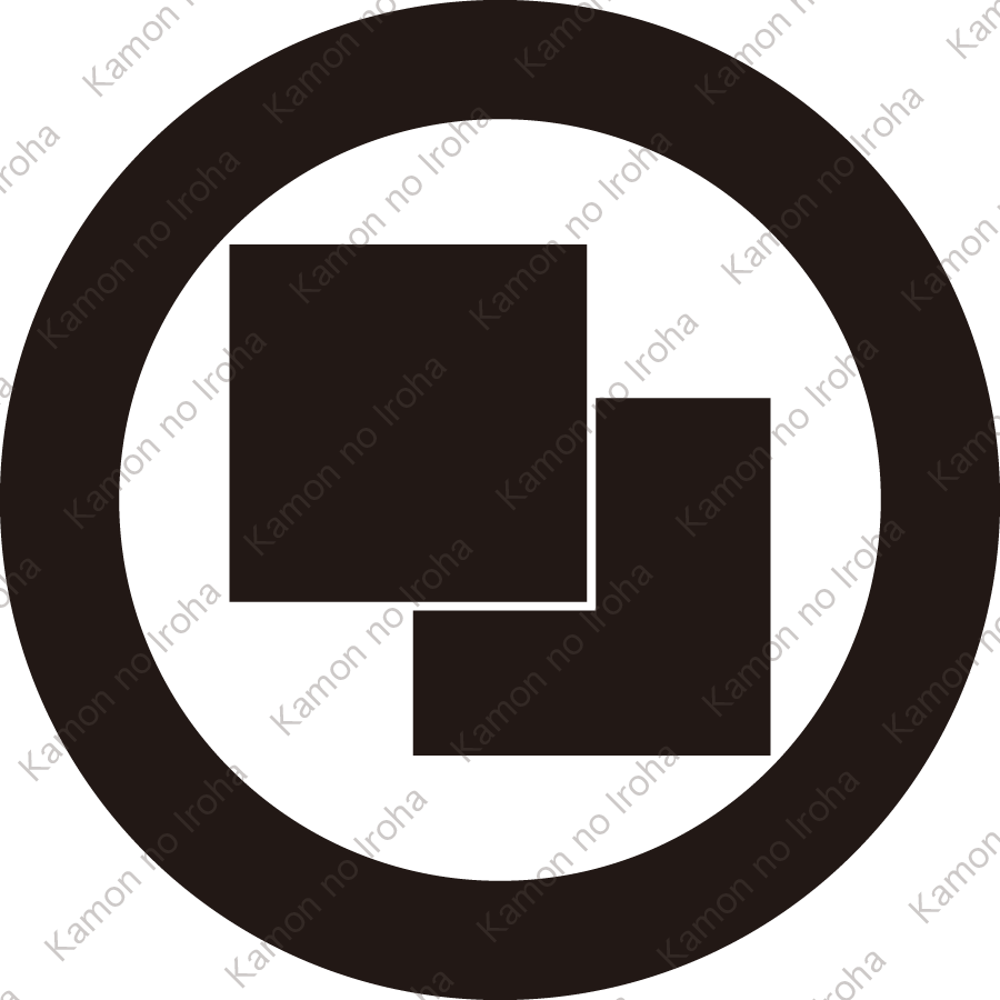 丸に二つ重ね石紋