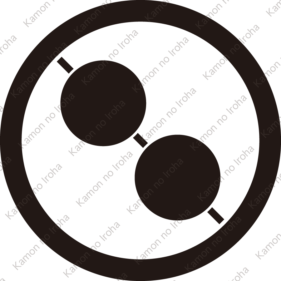 丸に二つ串団子紋