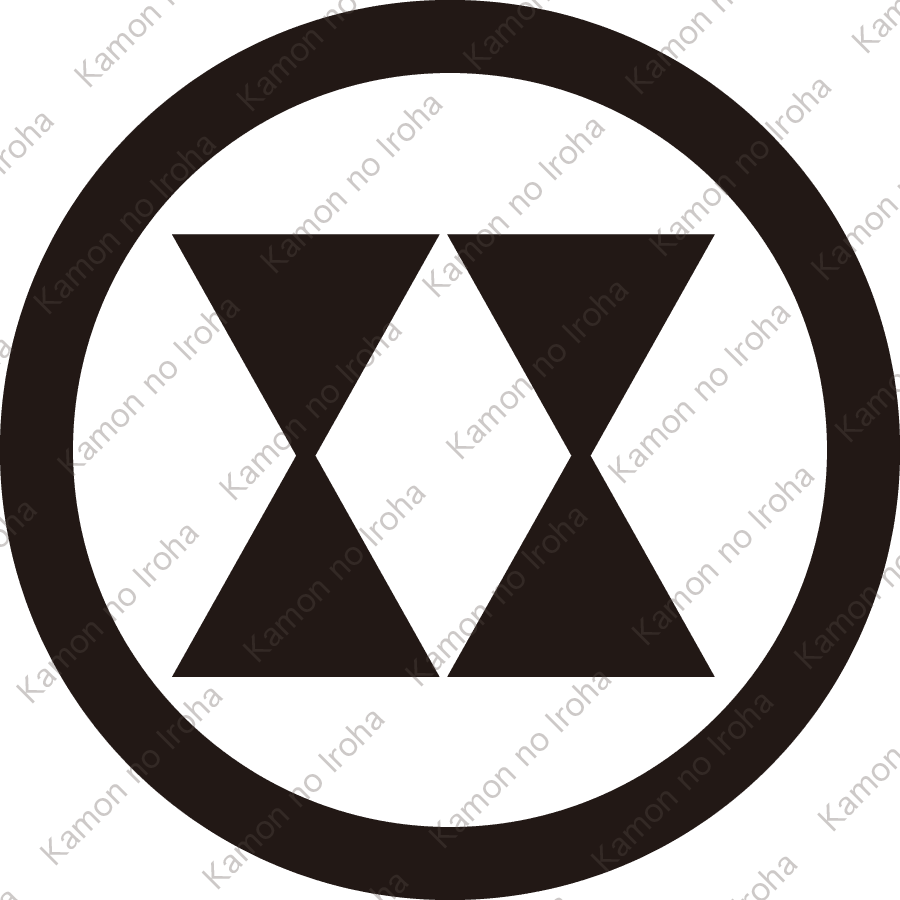 丸に二つ立鼓紋