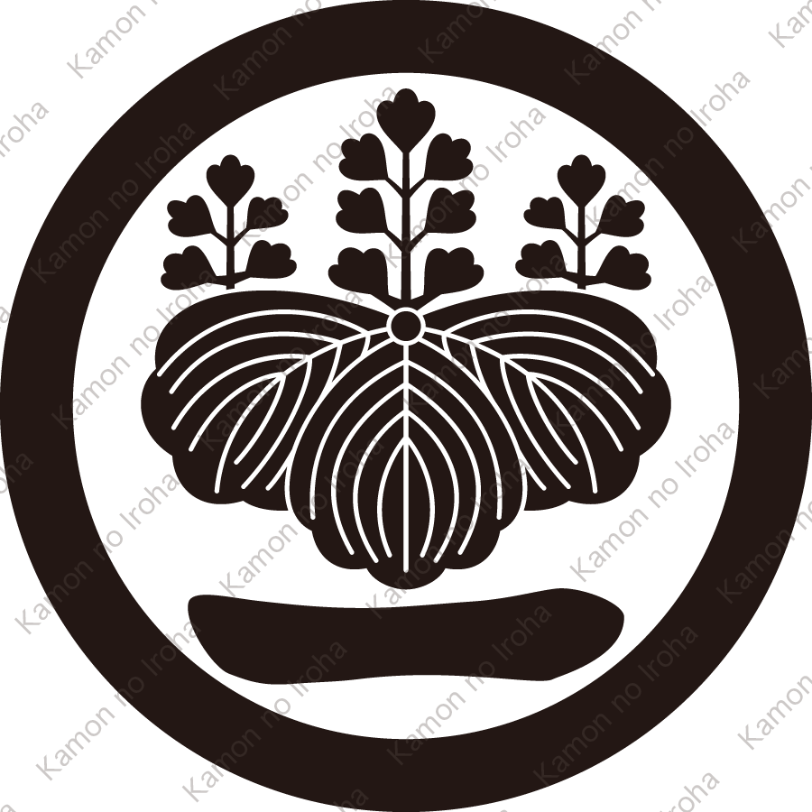 丸に五七桐に一文字紋