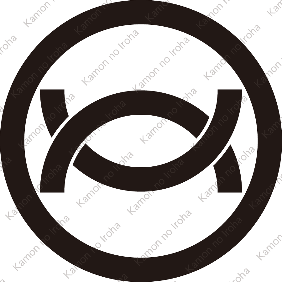 丸に半輪違い紋