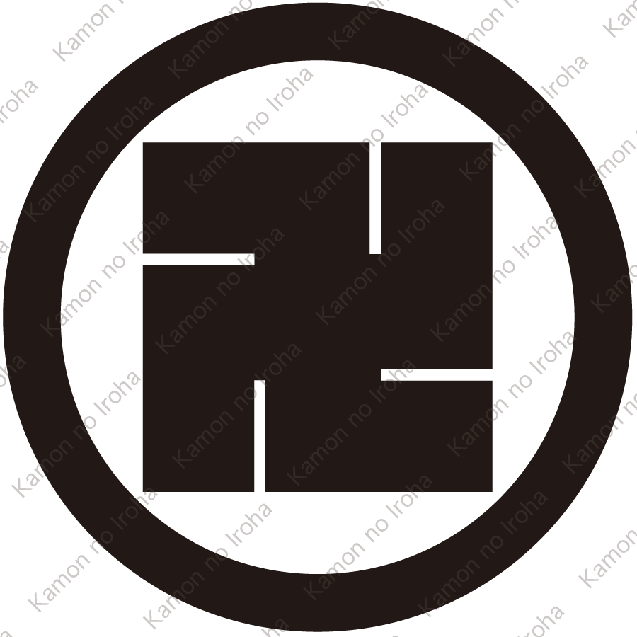 丸に左万字紋