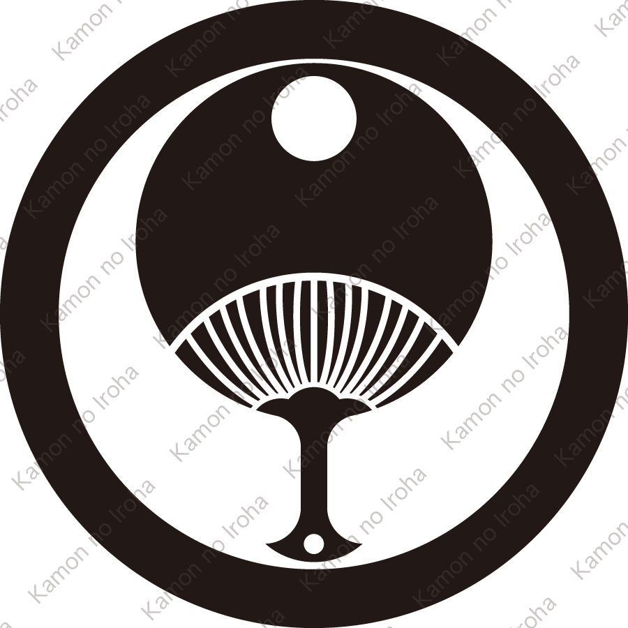 丸に日の丸団扇紋