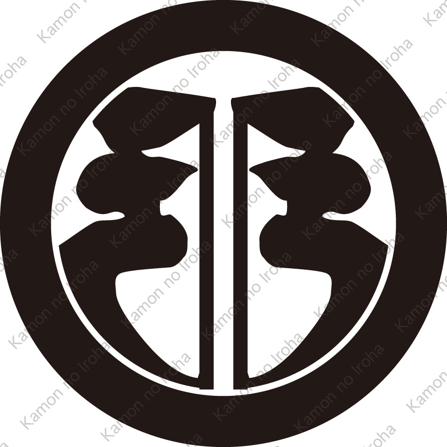 丸に平岩弓文字（２）紋