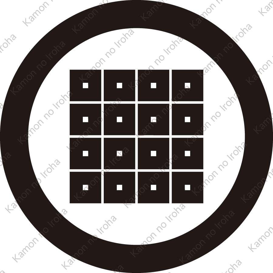 丸に平十六目紋