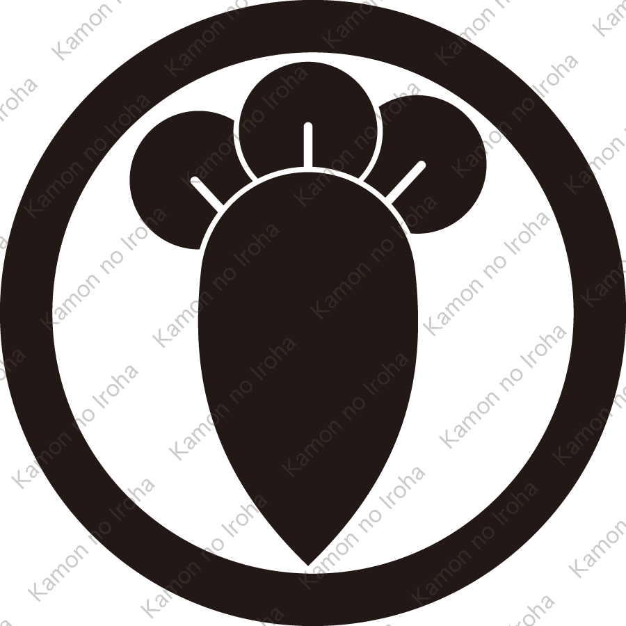 中輪に一つ丁子紋