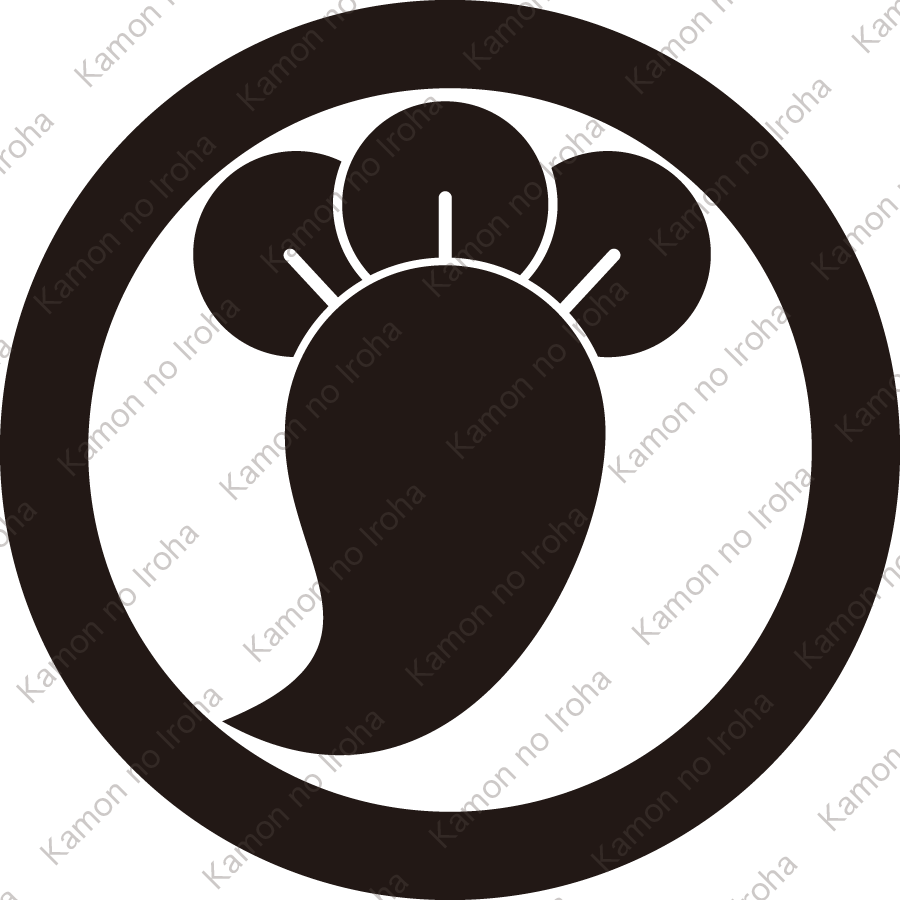 丸に一つ丁子紋