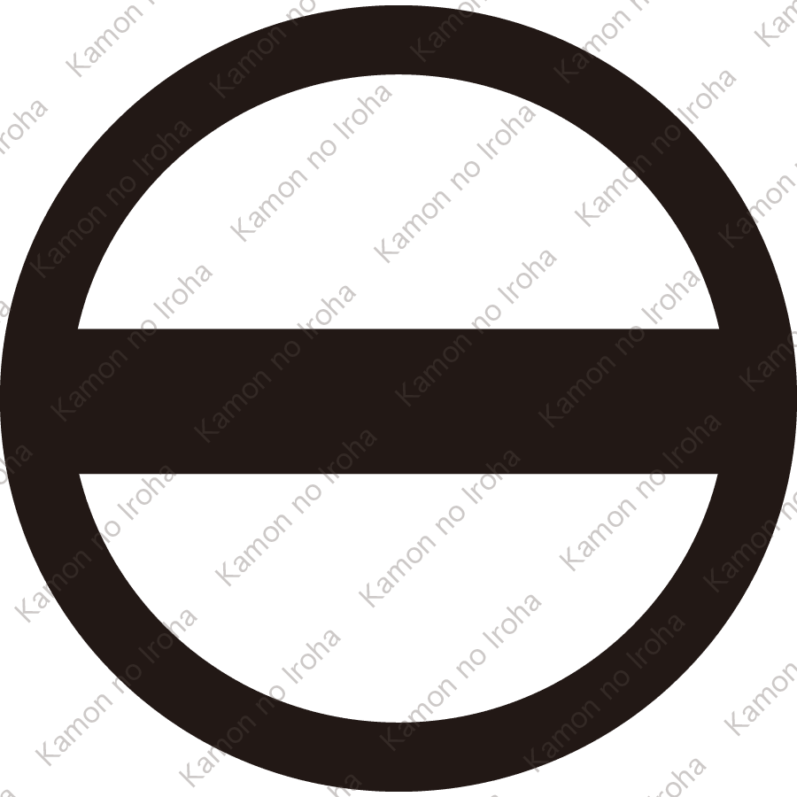 丸に一つ引き紋