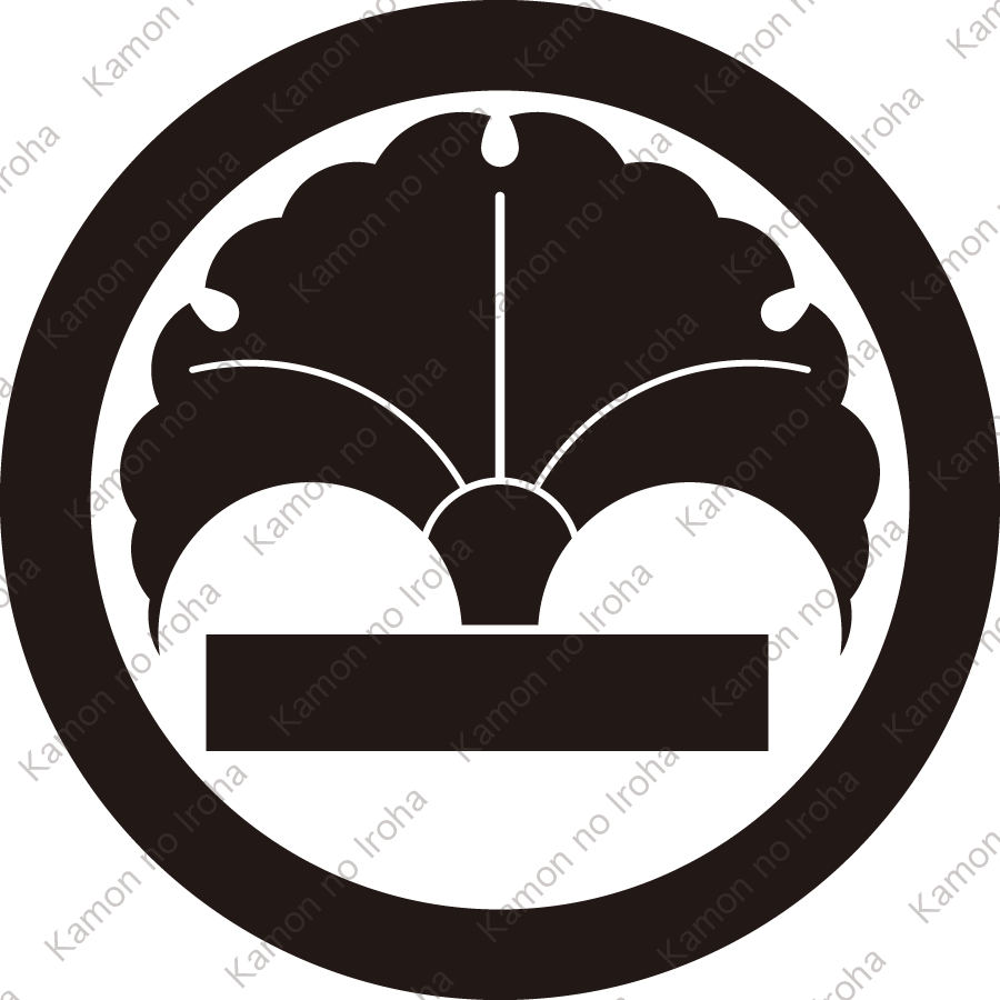 丸に一つ銀杏に一つ引き紋