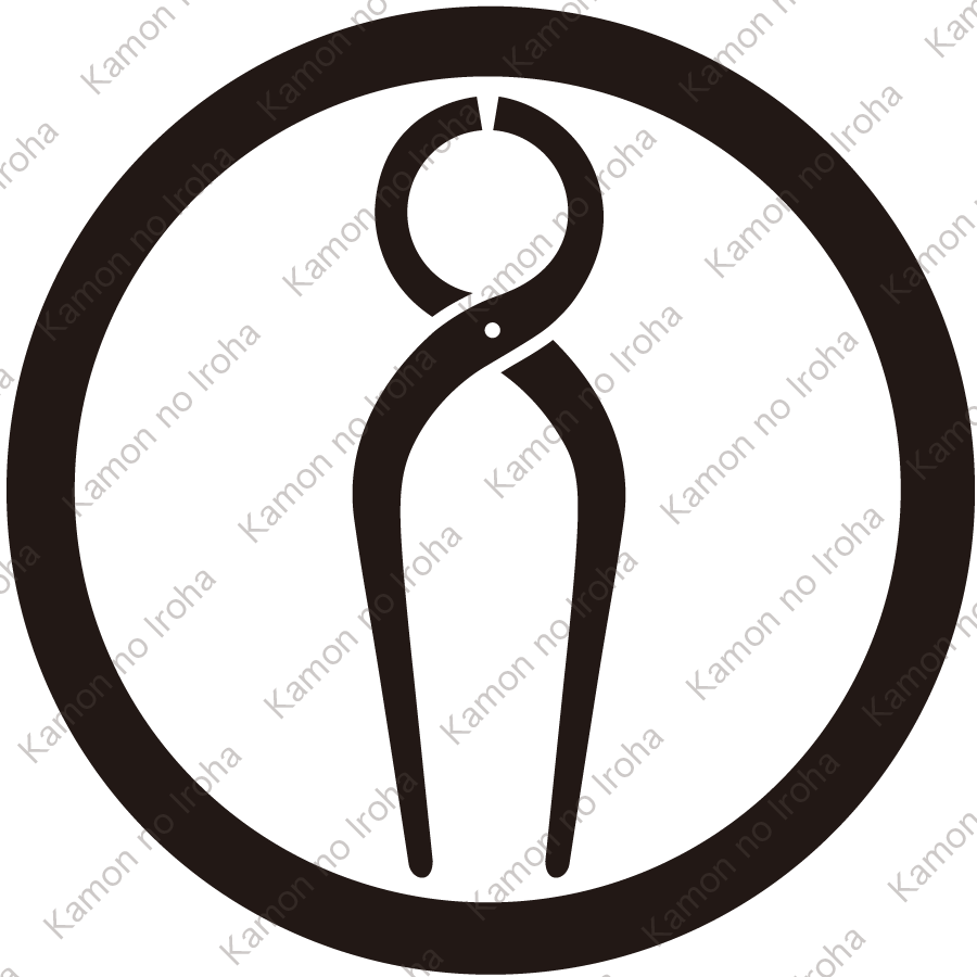 丸に一つ釘抜紋