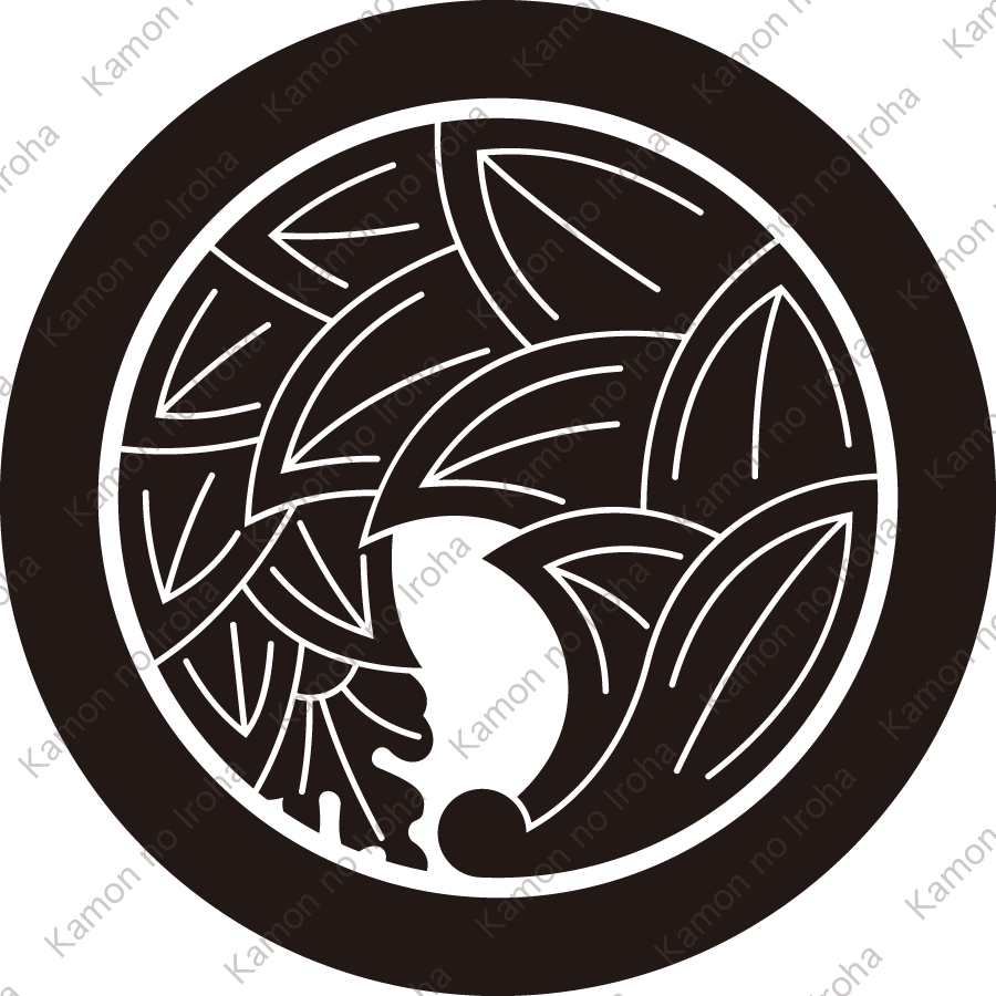 丸に一つ茗荷の丸紋