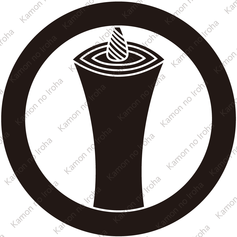 丸に一つ蝋燭紋