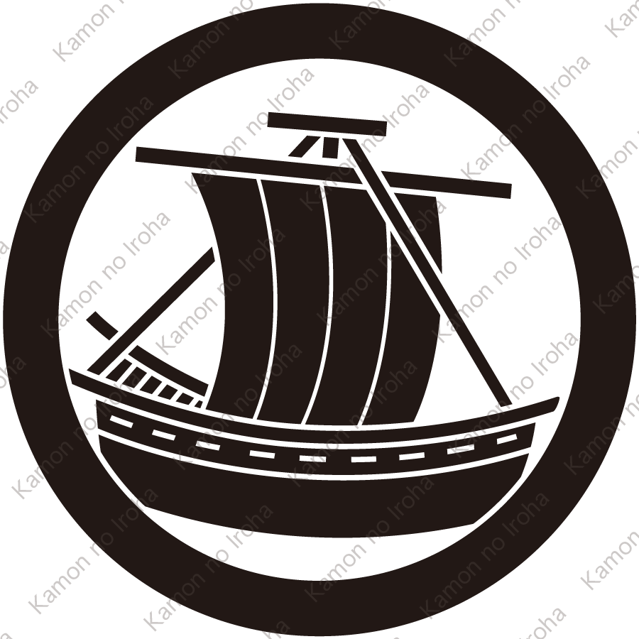丸に帆掛け船紋
