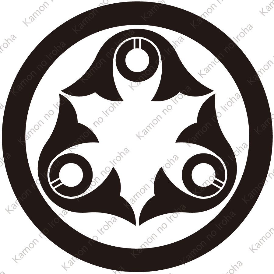 丸に星付き鍬形紋