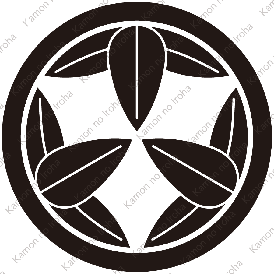 丸に細九枚笹紋