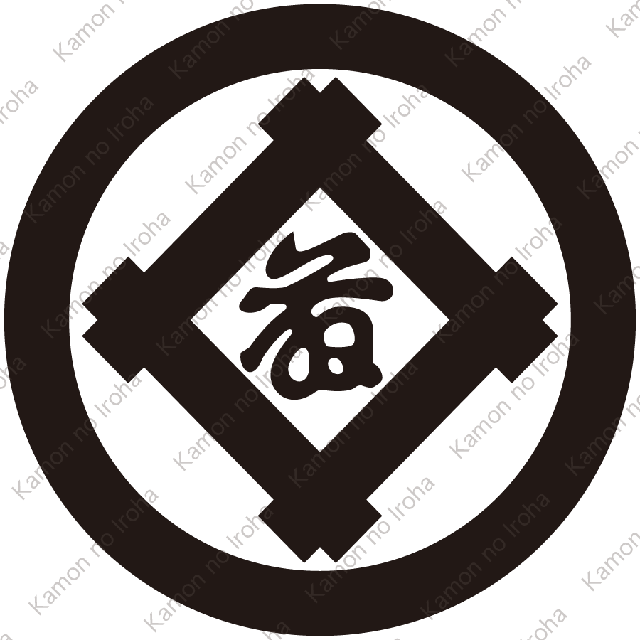 丸に井筒に藤の字紋