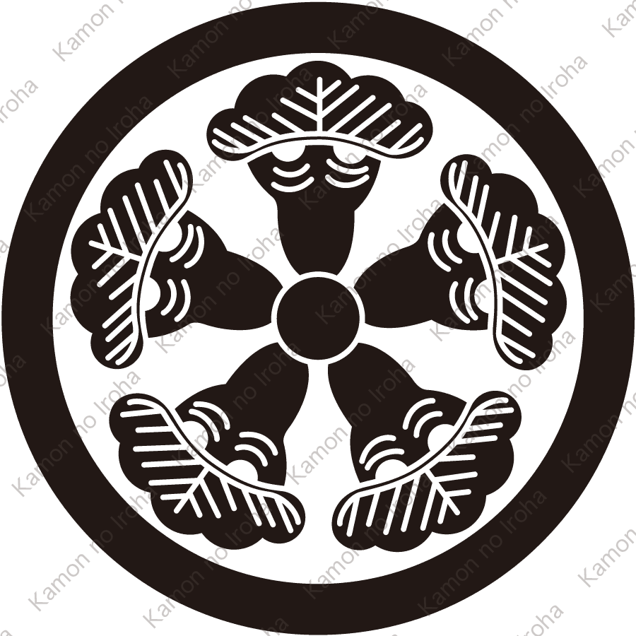 丸に五つ松車紋