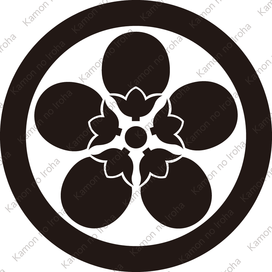 丸に五つ茄子紋