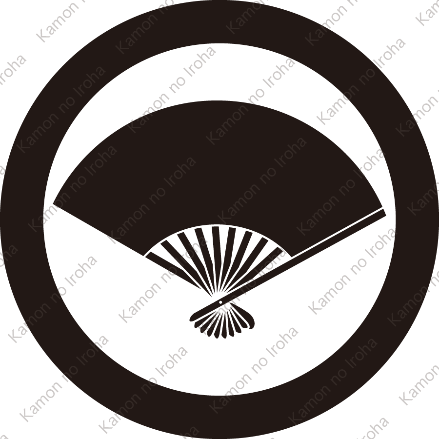 丸に十本骨扇紋