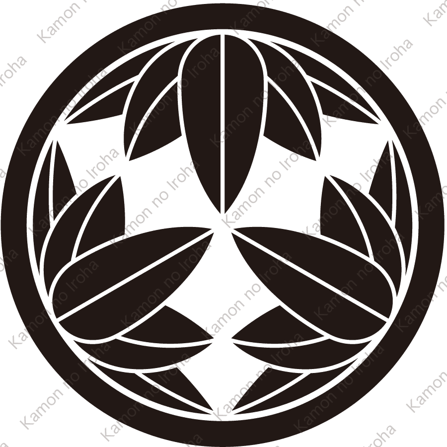 丸に十五枚笹紋