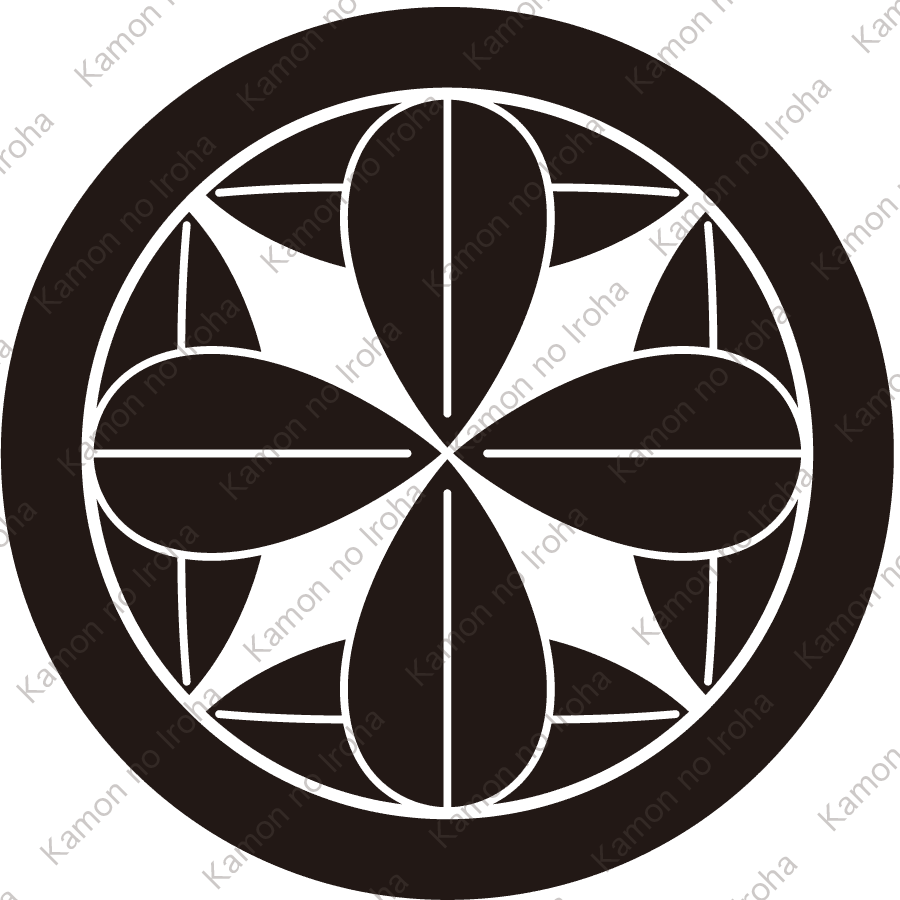 丸に十二枚笹紋