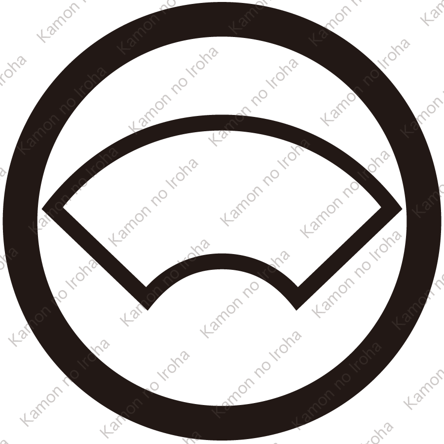 丸に中陰地紙紋