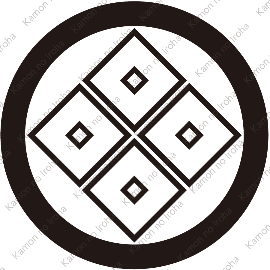 丸に陰四つ目紋