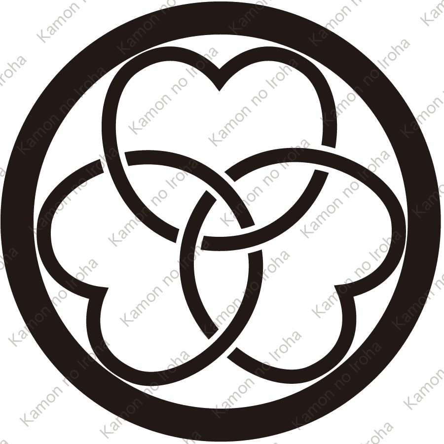 丸に金輪片喰紋