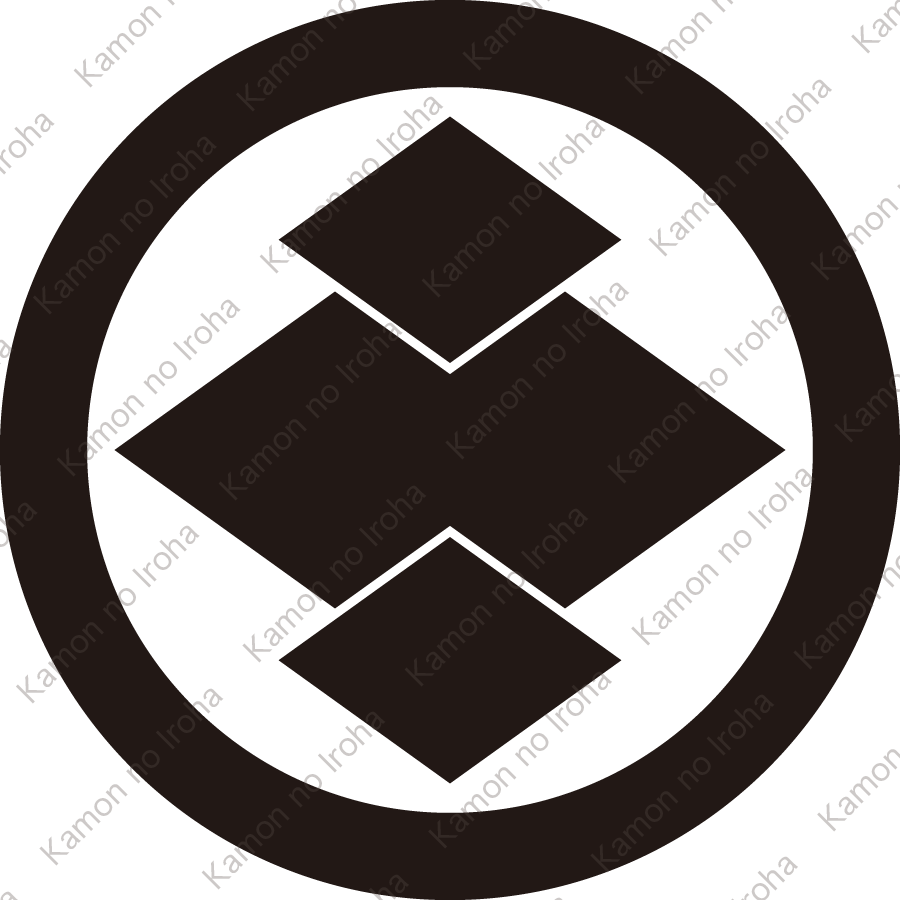 丸に重ね松皮菱紋