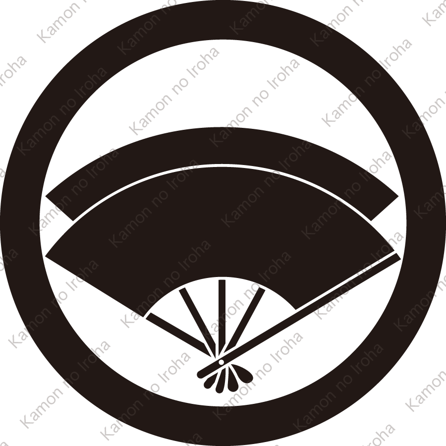 丸に重ね扇紋
