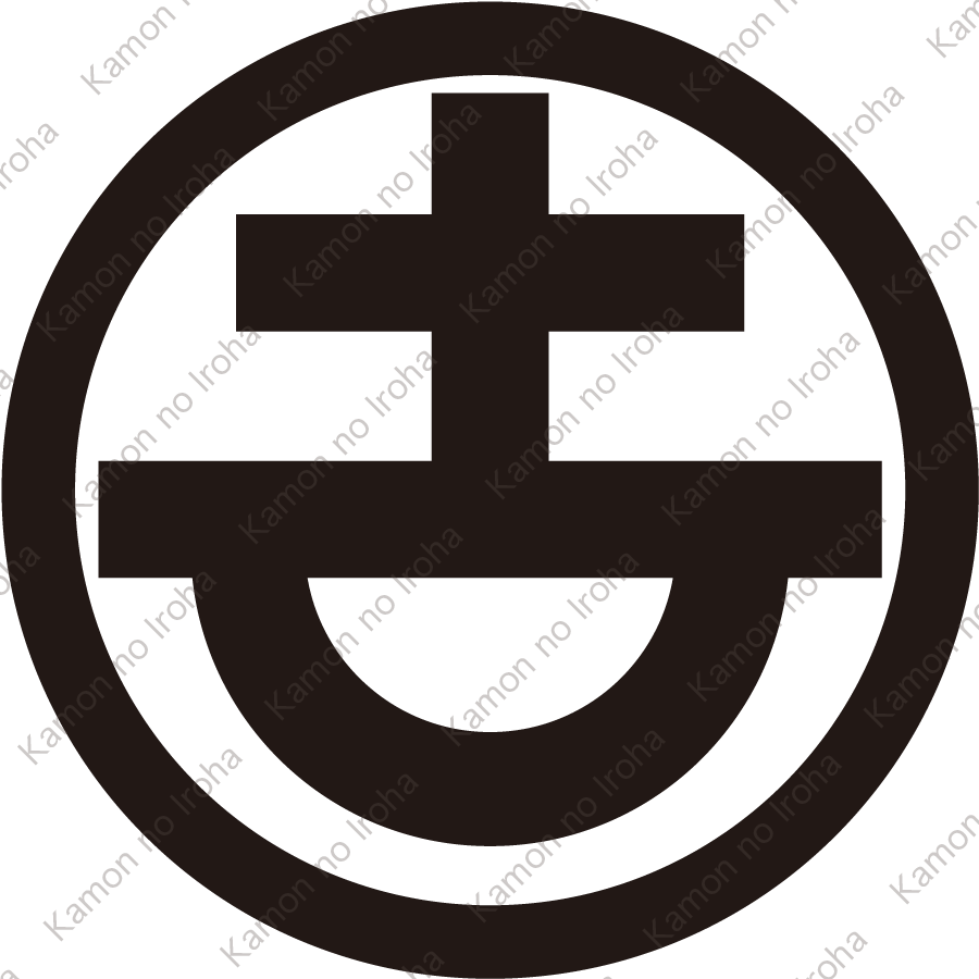 丸に変り吉の字紋