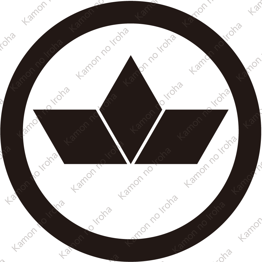 丸に変り三つ菱紋