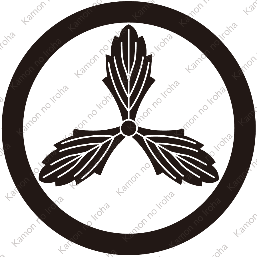 丸に変り土佐柏紋