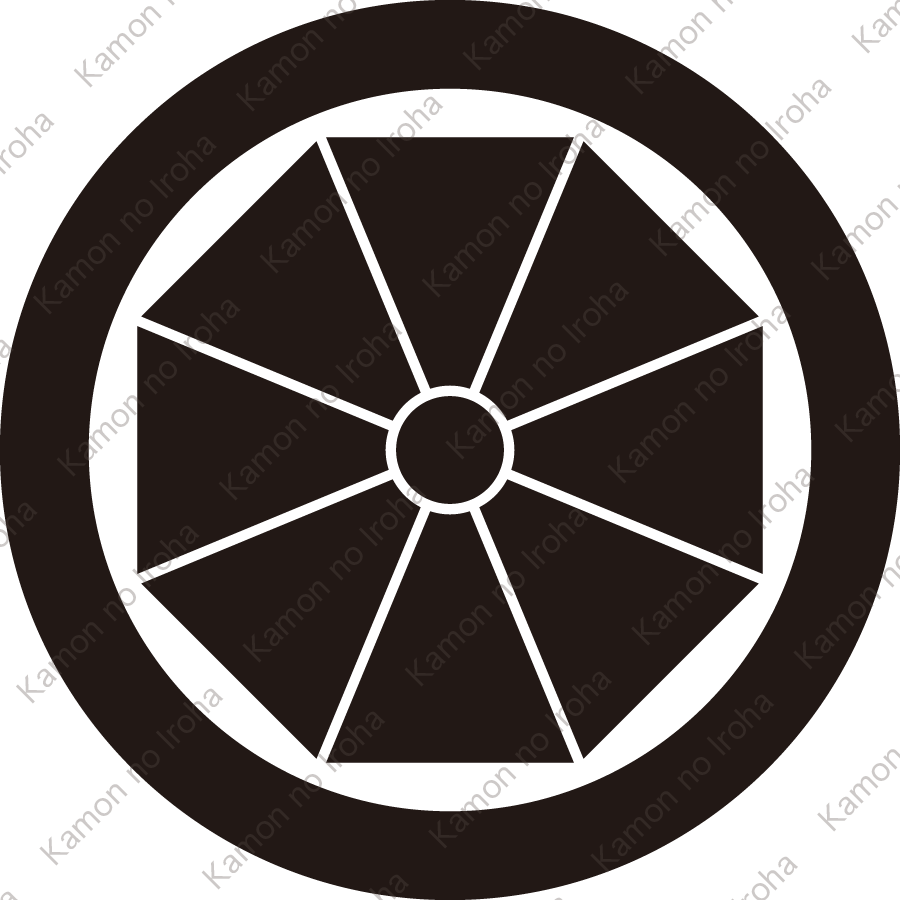 丸に変り八つ日足紋