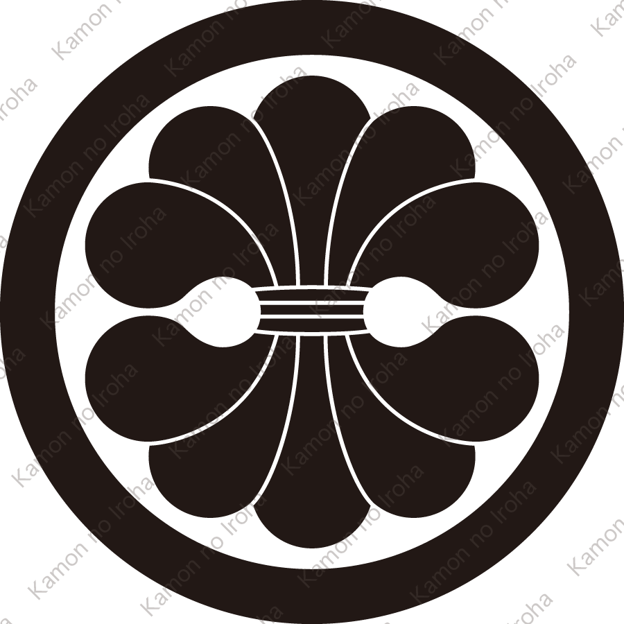 丸に変り結綿紋