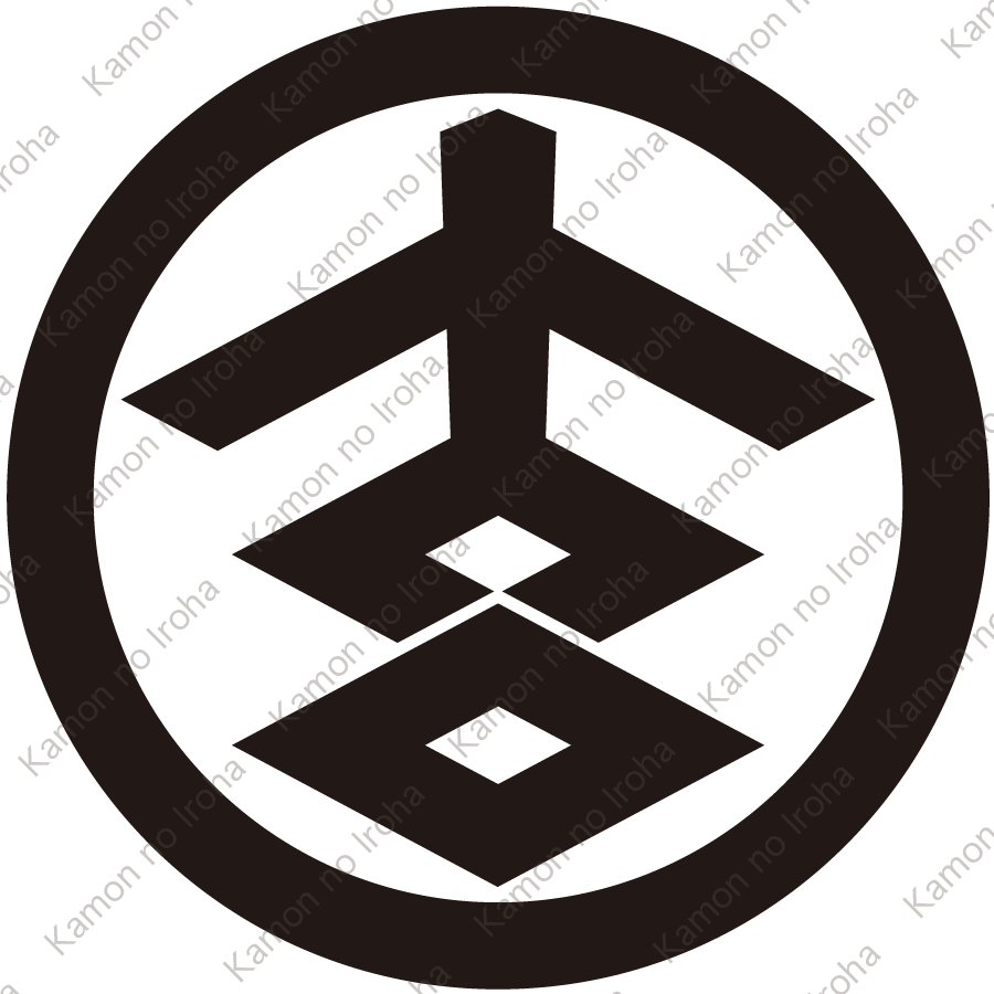 丸に吉の字崩し紋