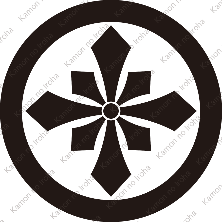 丸に子持ち四つ剣紋