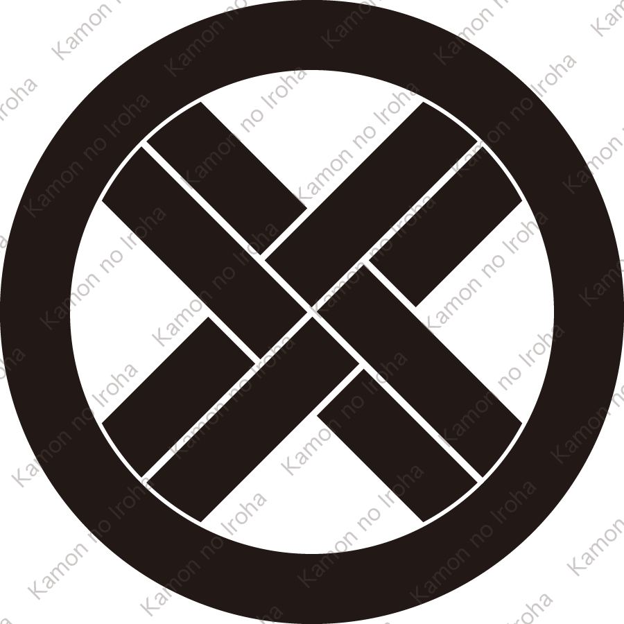 丸に組み直違（２）紋