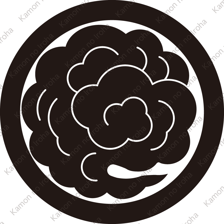 丸に雲紋