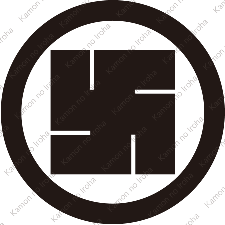 丸に右万字紋