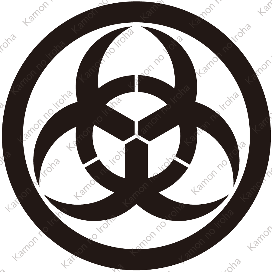 丸に三つ大文字紋