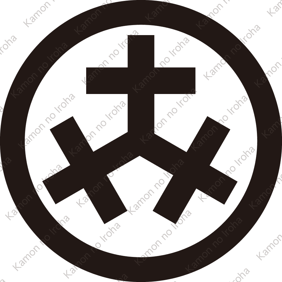 丸に三つ十字紋