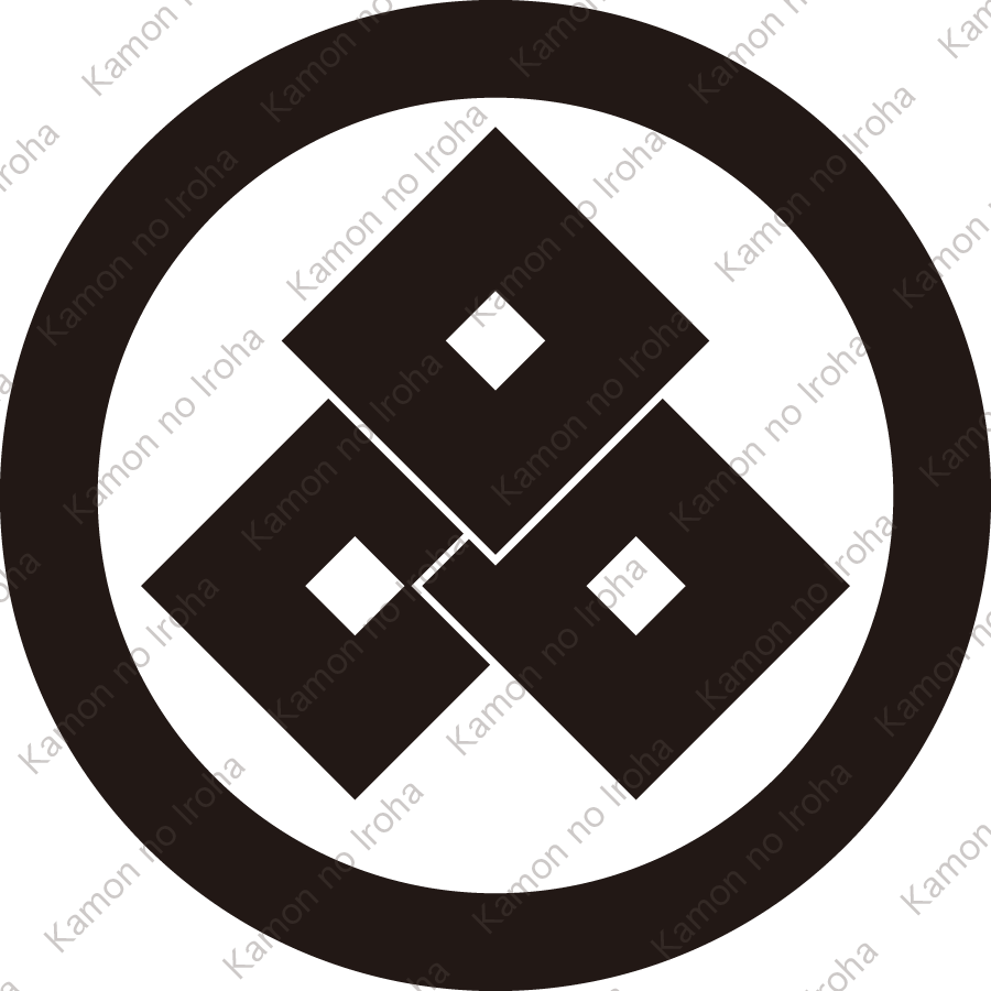 丸に三つ重ね釘抜紋