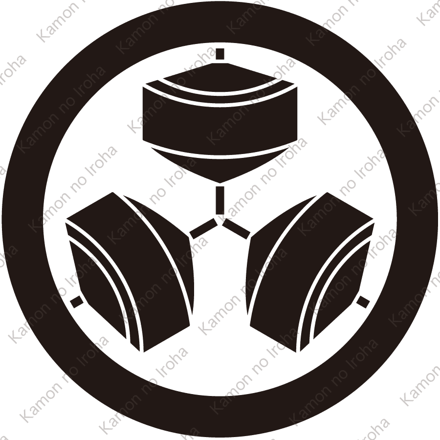 丸に三つ独楽紋